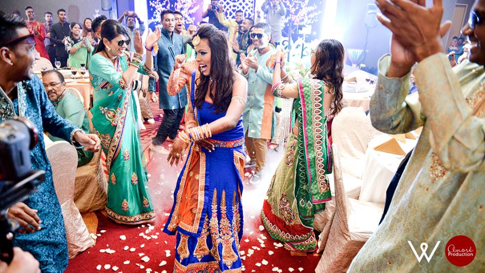 fun wedding reception entry