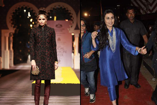 haldi ceremony outfit ideas for brides and bridesmaids indo western rani mukerji