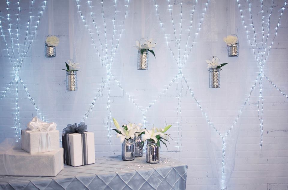 fairy light wedding decor