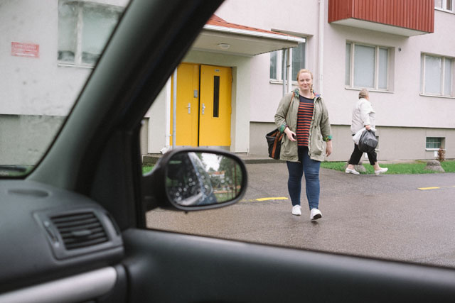 bride lisa lutz of estonia takes her own wedding pictures on august 28 