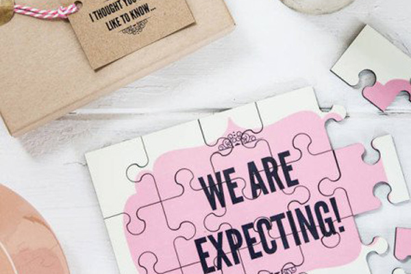 Break Pregnancy News with a Puzzle