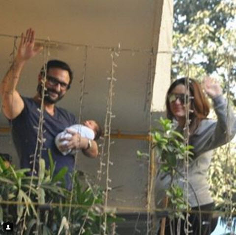 Kareena Kapoor Saif Ali Khan and baby Taimur