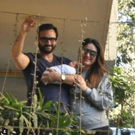 Kareena Kapoor Saif Ali Khan and baby Taimur