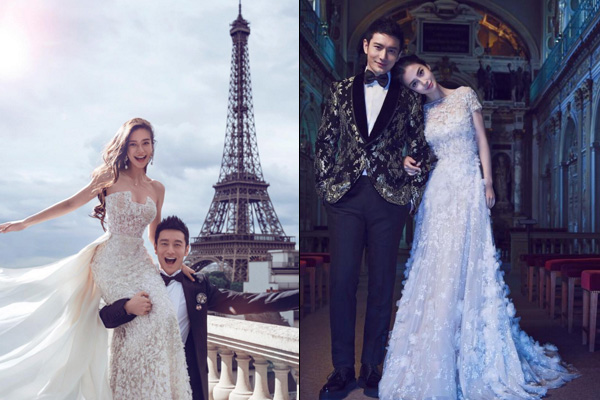 Huang Xiaoming and Angela Yeung