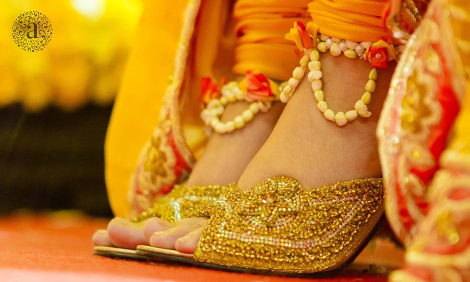 bridal floral jewellery