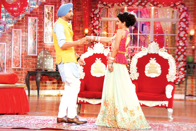 first year of marriage comedy nights with kapil harbhajan singh geeta basra