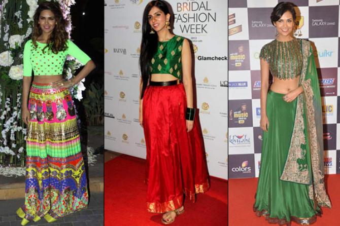 Pep it with crop blouse design