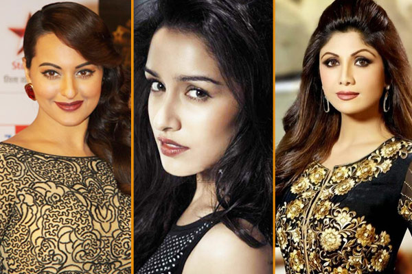 Sonakshi Sinha, Shraddha Kapoor and Shilpa Shetty