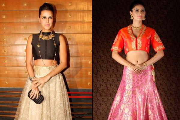 Crop top and midi skirt