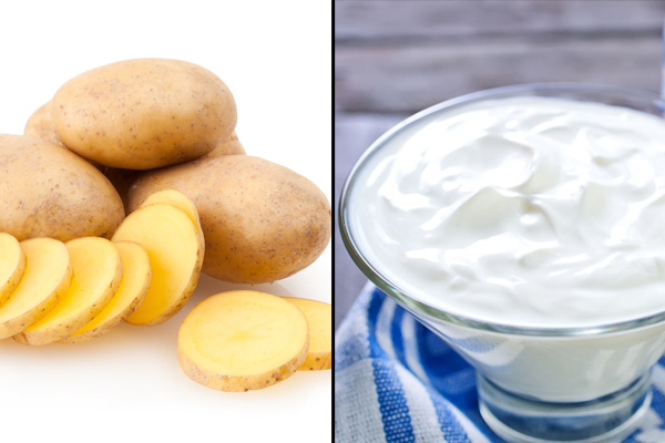 Potato and yoghurt