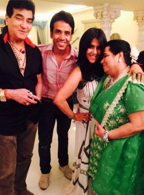 Tusshar Kapoor, Ekta Kapoor, Jeetendra, Shobha Kapoor
