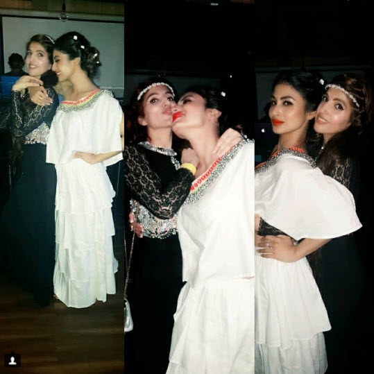 Mouni Roy Celebrates Birthday With Mohit Raina