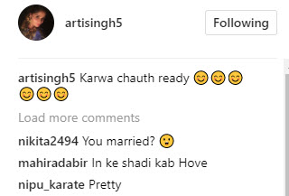 Aarti Singh Applies Sindoor On Karva Chauth