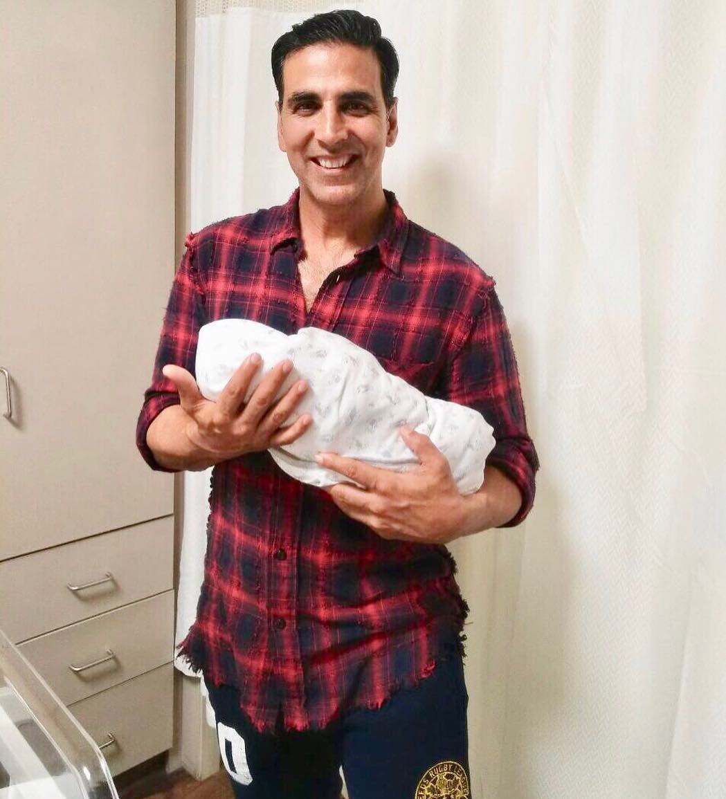 akshay with asin baby