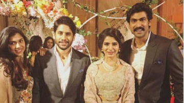 Samamtha Ruth Prabhu And Naga Chaitanya Reception