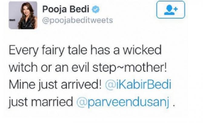 Pooja Bedi Tweet