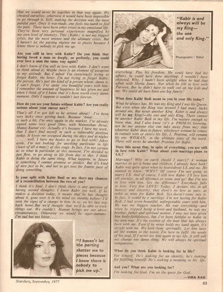 Protima Bedi and Parveen Bedi