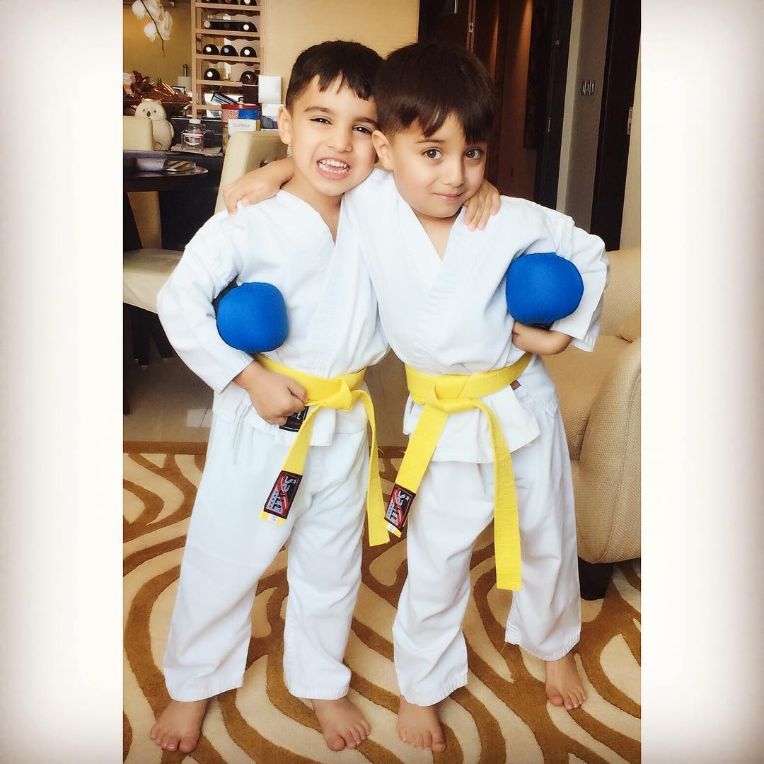 Celina Jaitly Twin Sons