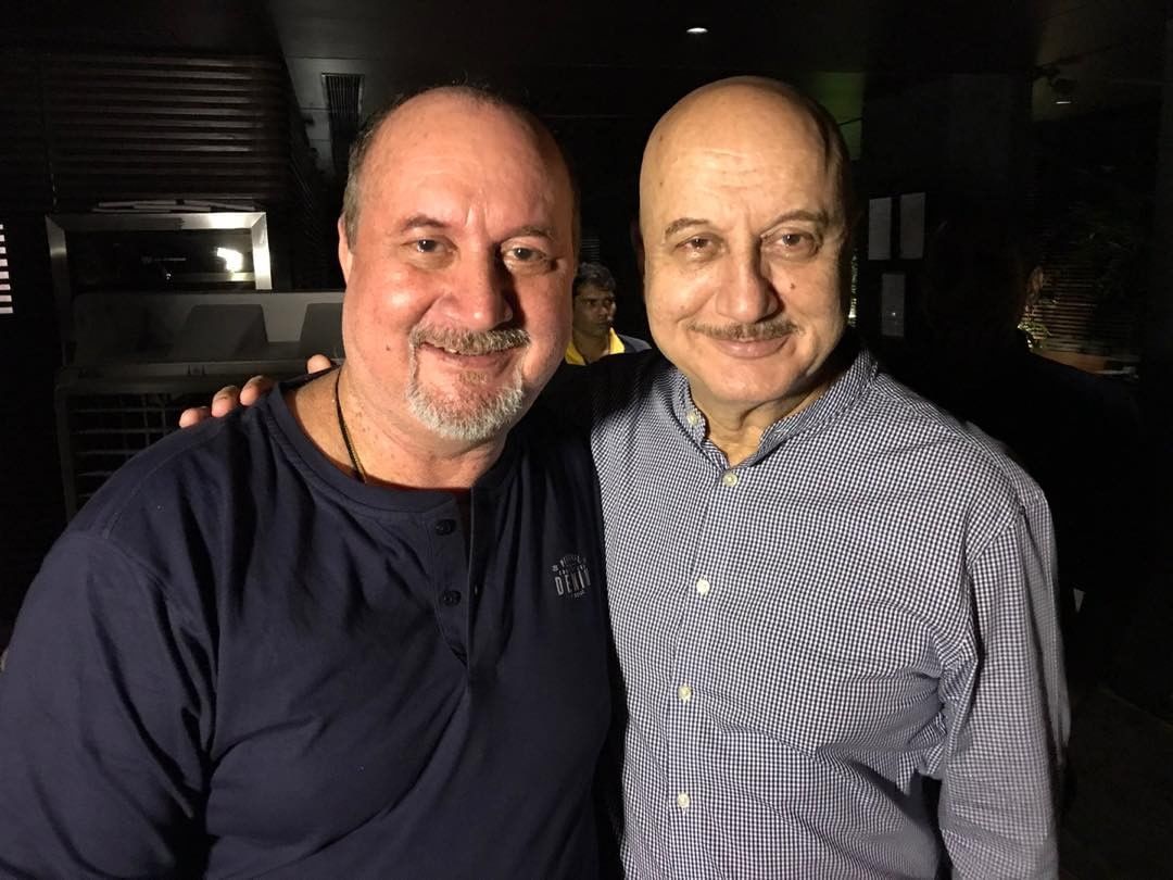 Anupam Kher and Raju Kher