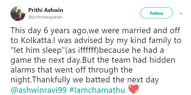 Ravichandran Aswhin Prithi Ashwin