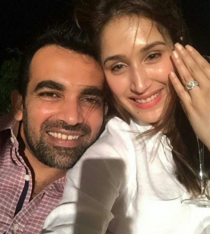 Zaheer Khan Sagarika Ghatge