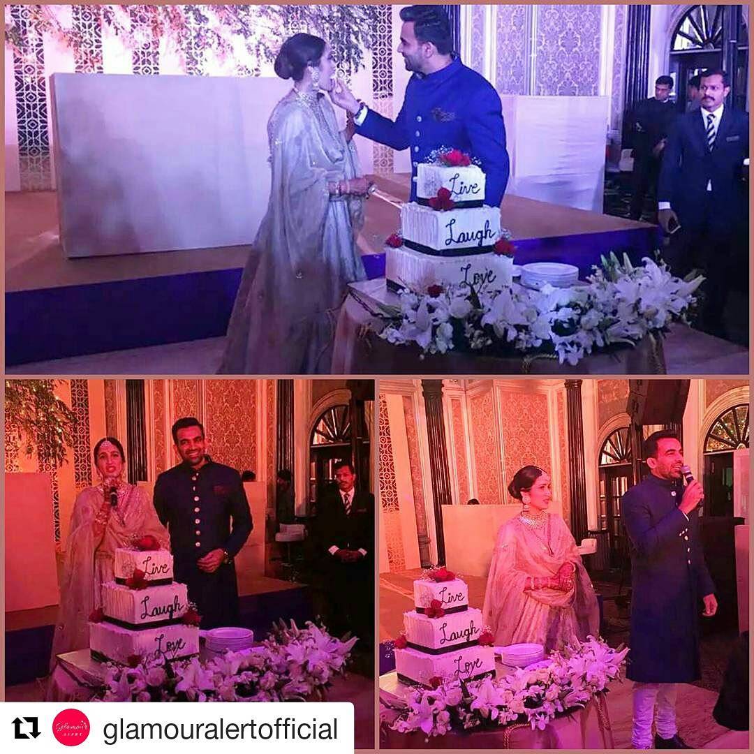 Zaheer Khan Sagarika Ghatge Reception