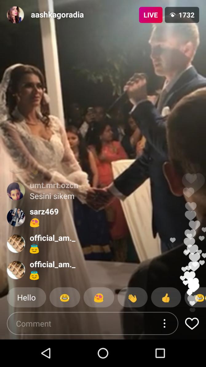 Aashka Goradia Brent Goble Christian Wedding