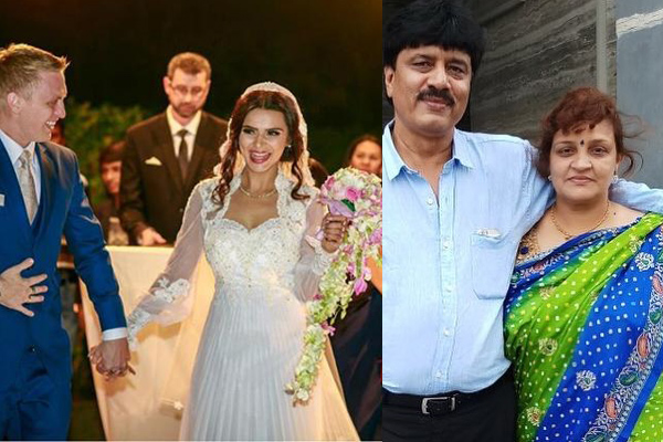 Aashka Goradia With Her Mom-Dad