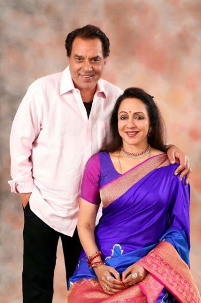 Dharmendra and Hema Malini