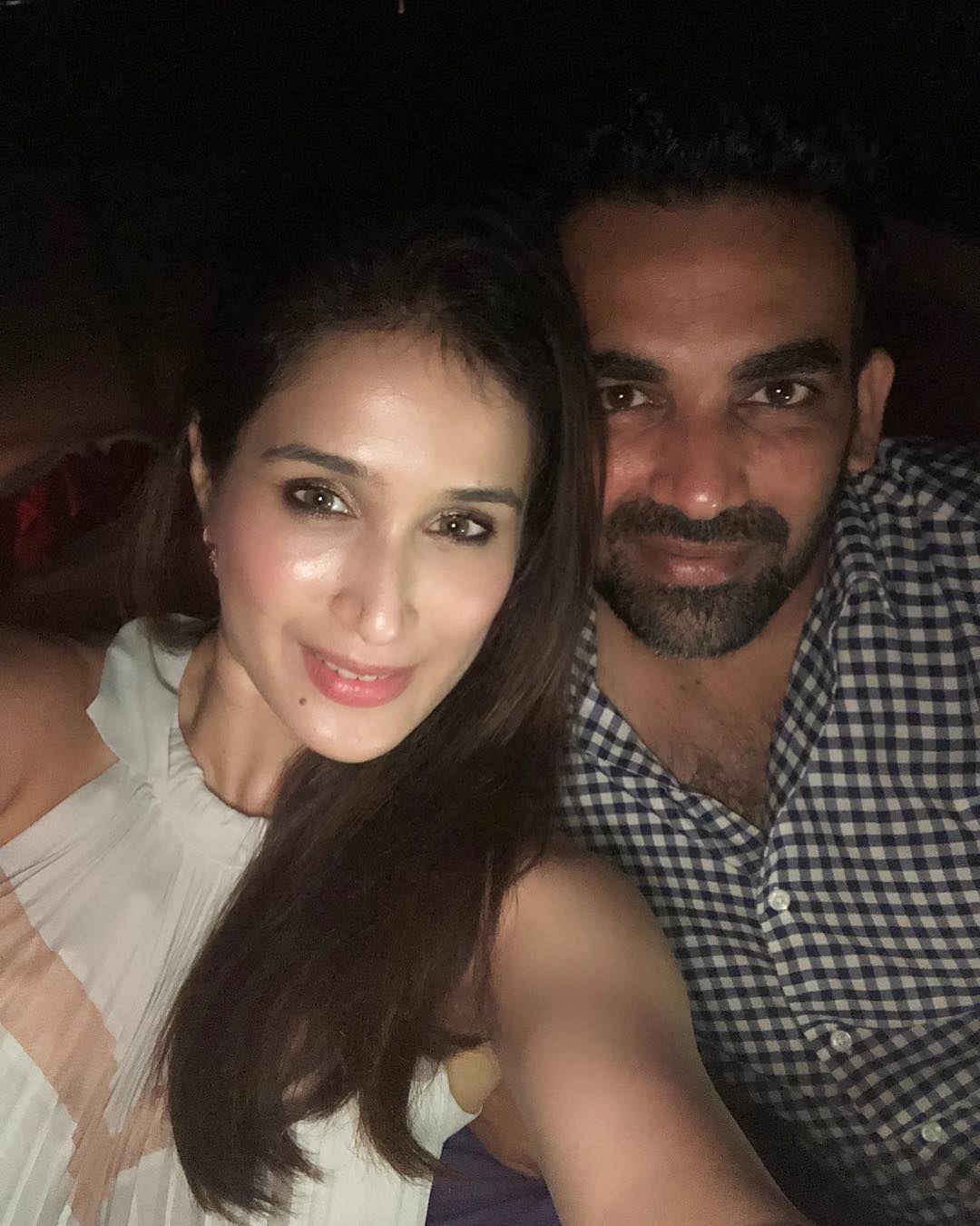 Sagarika and Zaheer On Their Honeymoon