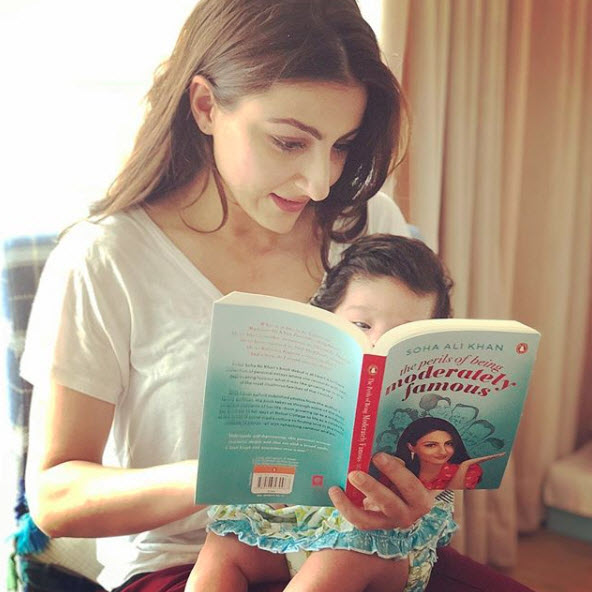 Soha Ali Khan with her daughter