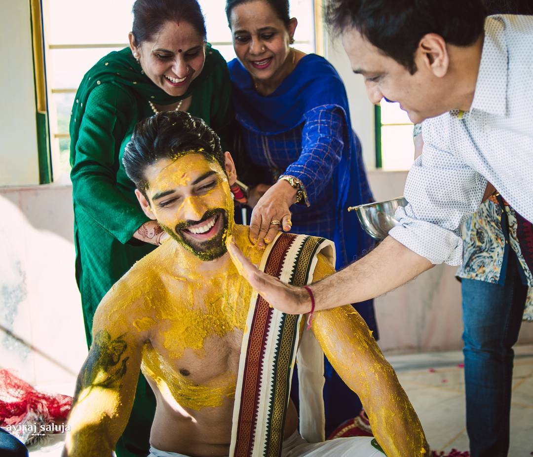Actor Smaran Sahu's Haldi Ceremony