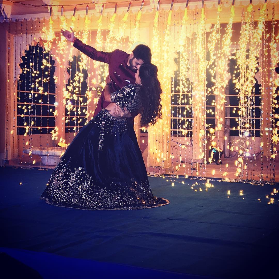 Fashion Blogger Aayushi Bangur And Actor Smaran Sahu Sangeet Look