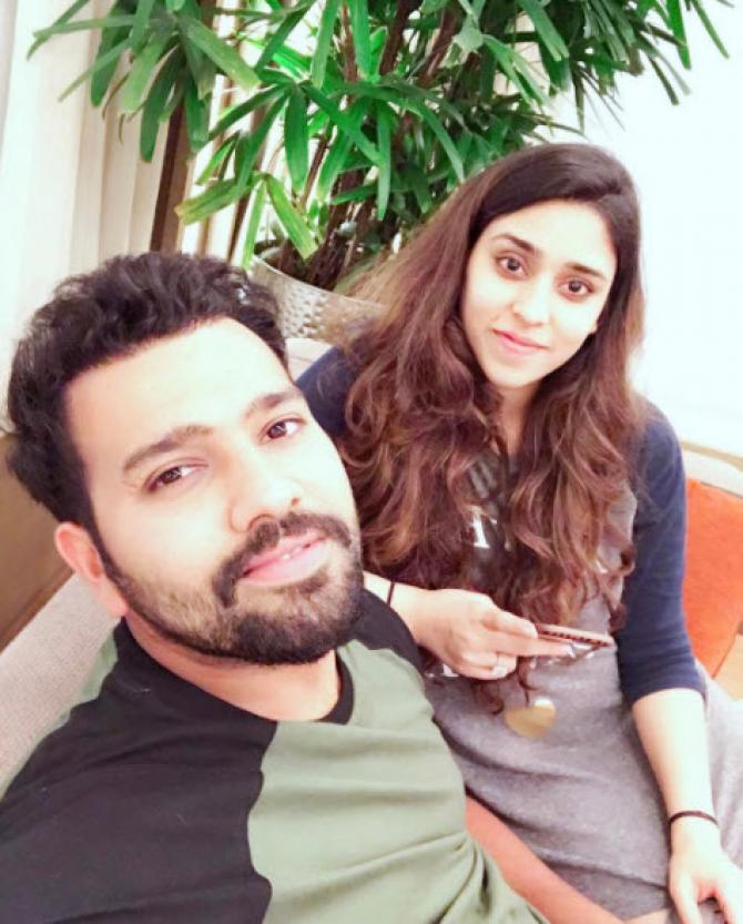 Rohit Sharma Ritika Sajdeh