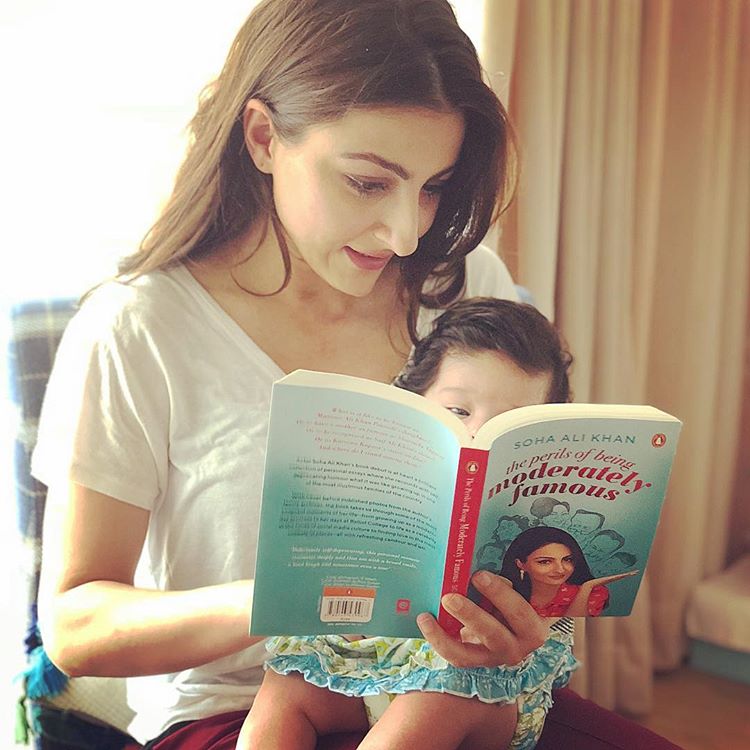 Soha with daughter Inaaya
