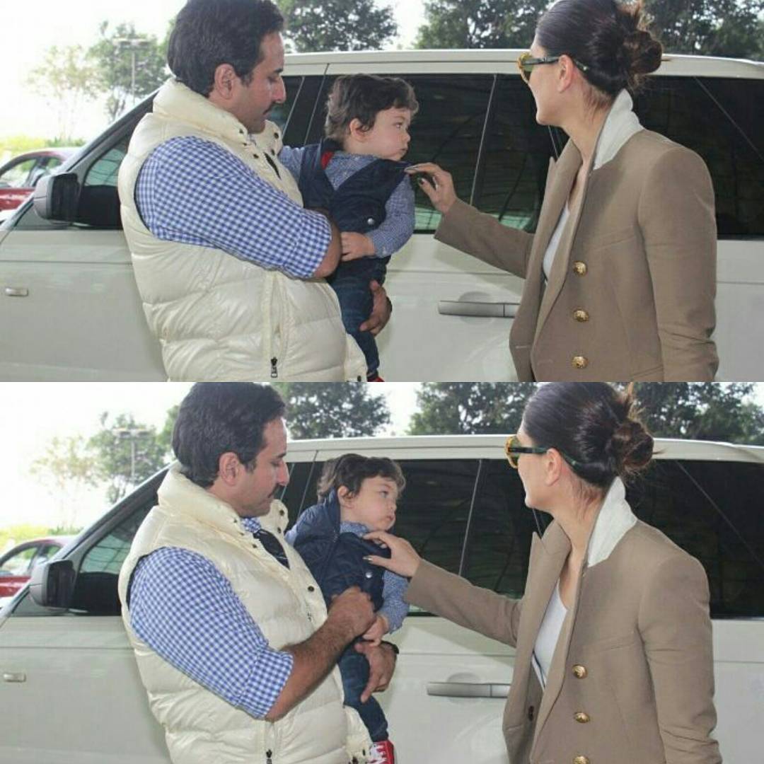 Taimur Twinning With Daddy Saif