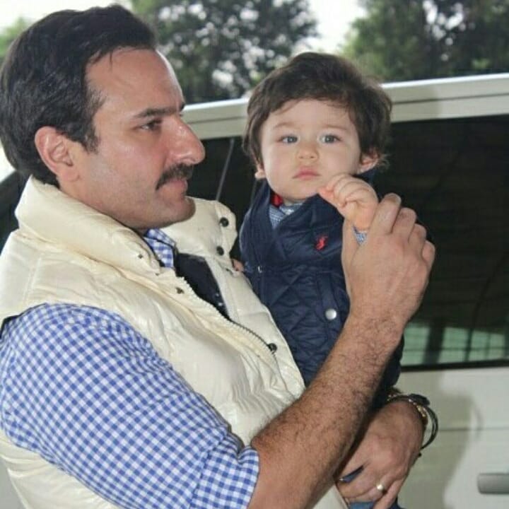 Taimur Twinning With Daddy Saif
