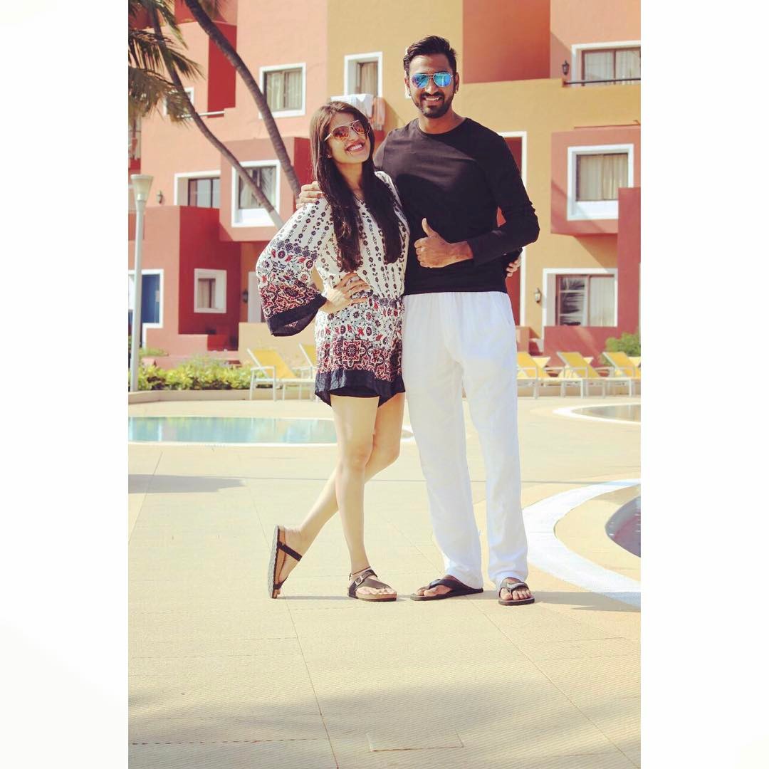 Krunal Pandya Pankhuri Sharma