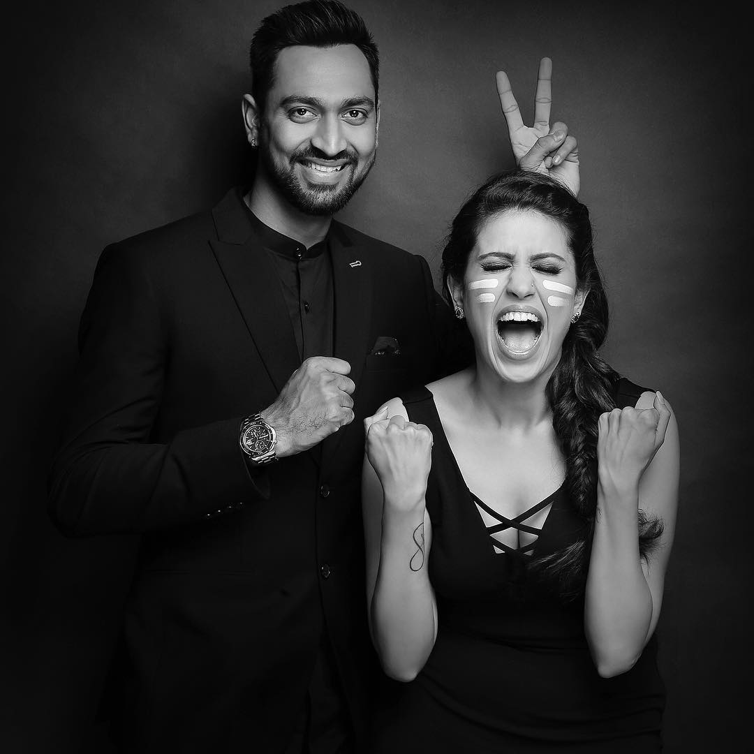 Krunal Pandya Pankhuri Sharma