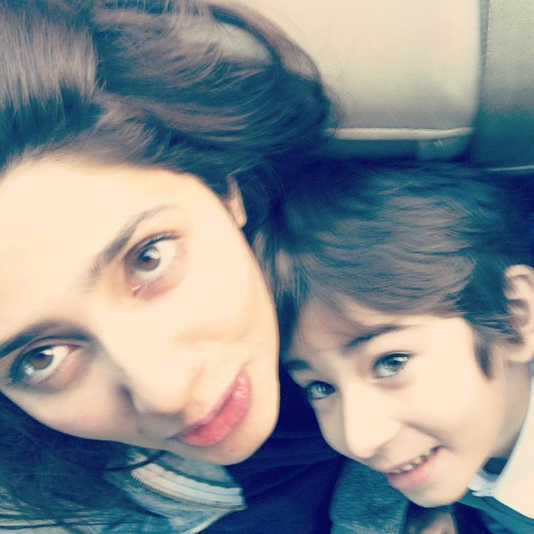 Mahira Khan With Her Son