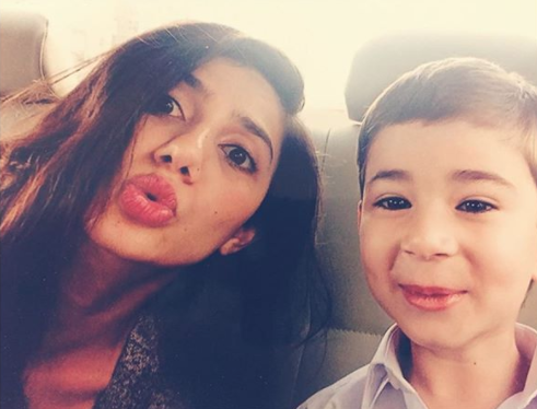 Mahira Khan With Her Son