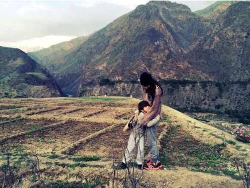Mahira Khan With Her Son