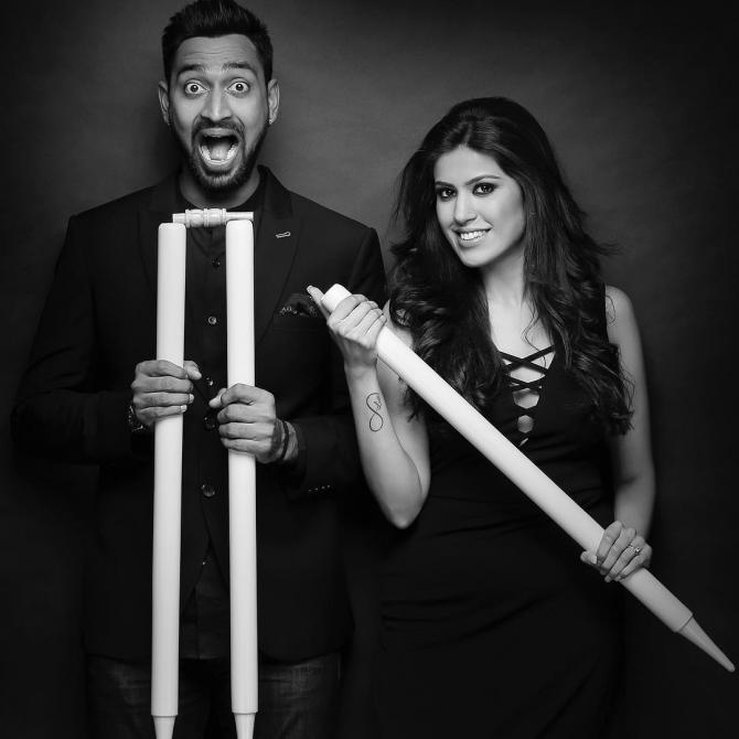 Krunal Pandya Pankhuri Sharma