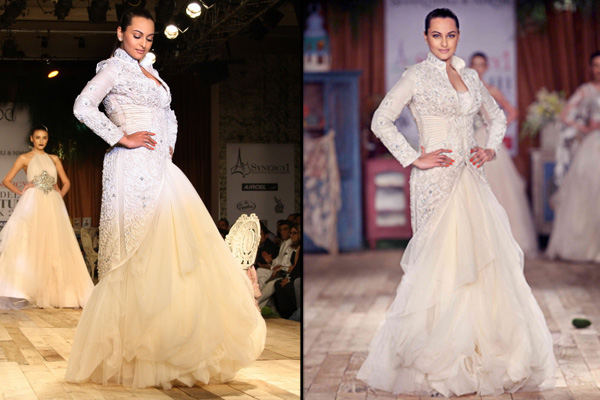 Pakistani Bridal Dress - Maroon Can Can Lehenga Blouse