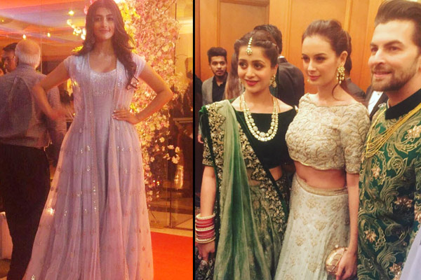 Neil Nitin Mukesh's weddding reception