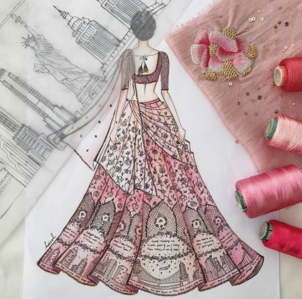Embroidered Wedding Lehenga