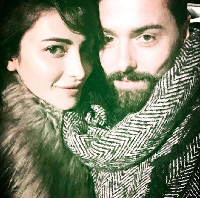 Shruti Hassan With Boyfriend