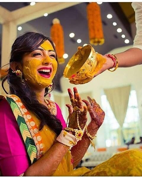 Real couple haldi moments