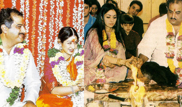 Sridevi and Boney Kapoor wedding picture