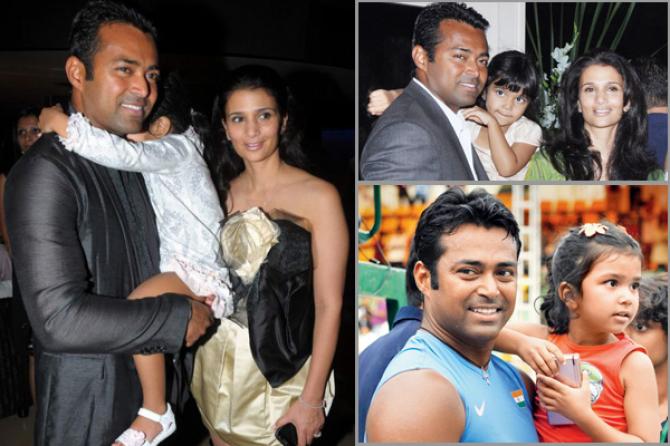 Leander Paes and Rhea Pillai